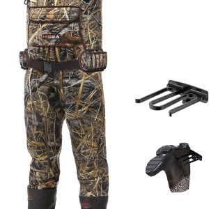 HISEA Hunting Waders, Chest Wader for Men with 600G Insulated Boots, 4.5mm Neoprene Waterproof Bootfoot Fishing Waders